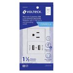 Placa De 3 Módulos Blanca - Volteck