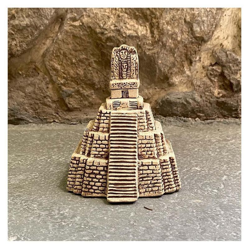Pisapapel de Piedra Cerámica diseño Pirámide - Cerámicas Mundo Maya