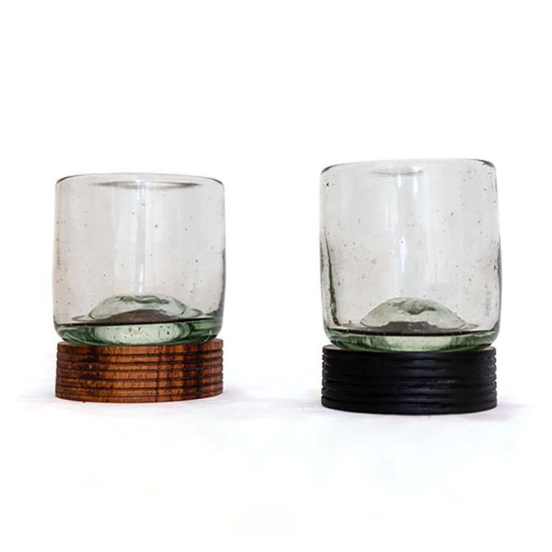 Kit Whiskero Con Base De Madera Negro - Maya Loom