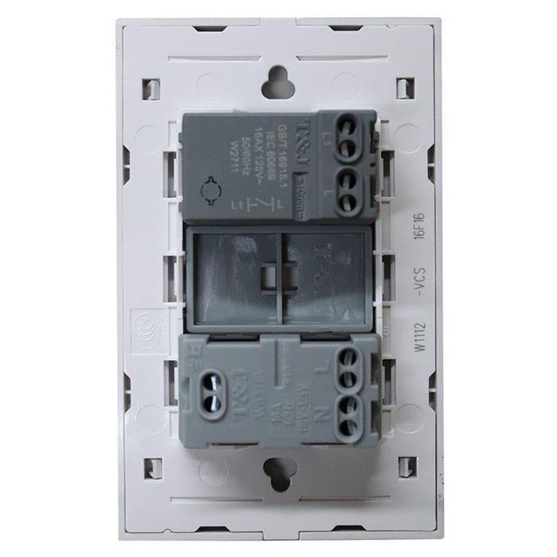Interruptor Blanco Sin Luz Piloto + Tomacorrientes - T&J