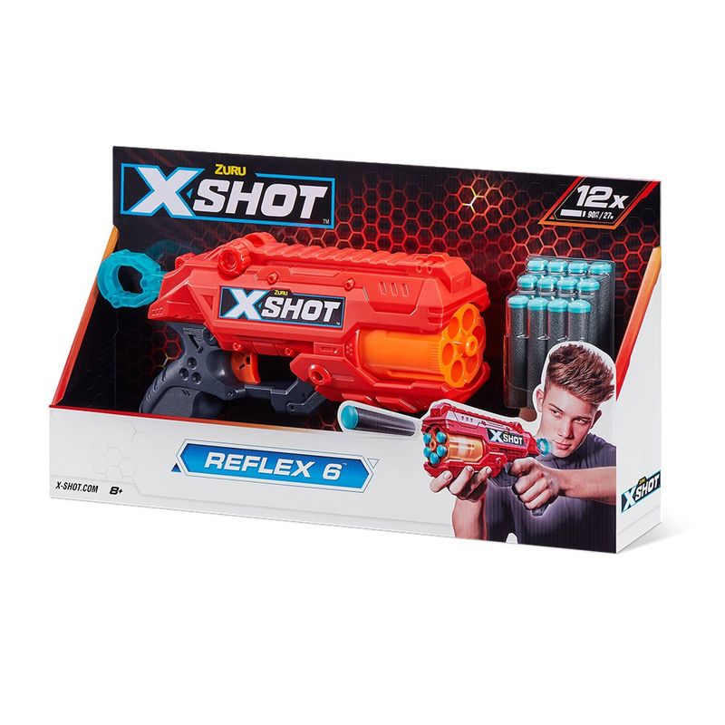 Lanzador De Dardos Excel Reflex 6 X-Shot Colores Surtidos - Zuru