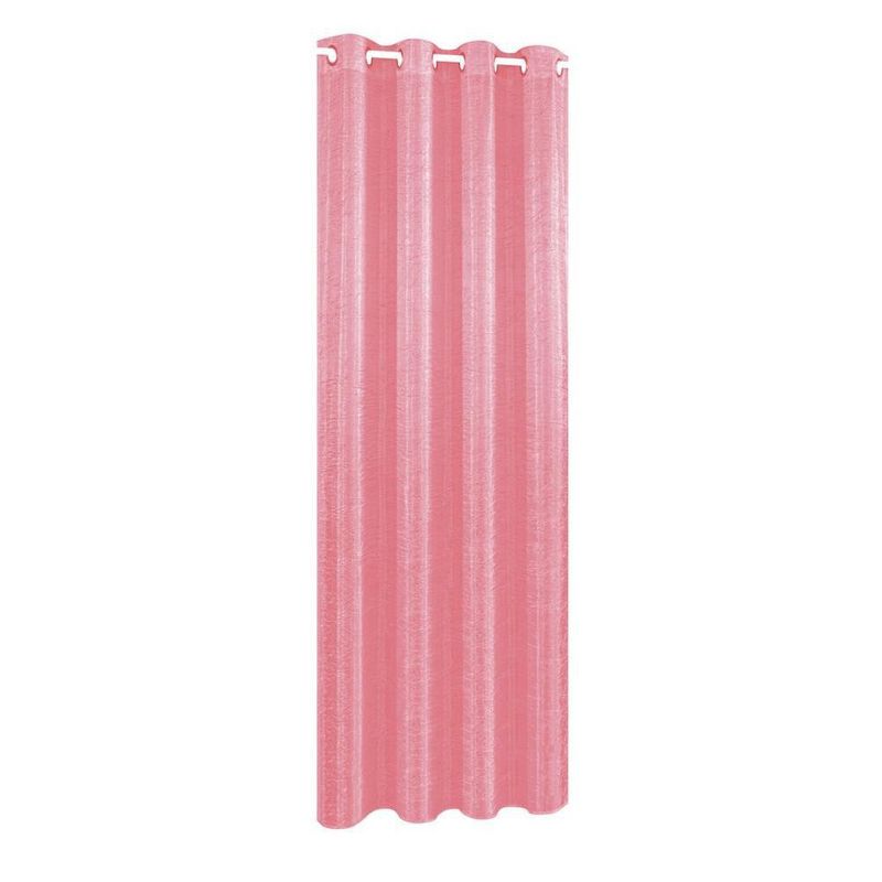 Cortina Color Rosado Diseño Corrugado De 135X240 Cm - Viva