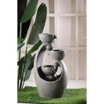 Fuente Con Luz Gris 32.5x25.2x58.3 Cm - Concepts
