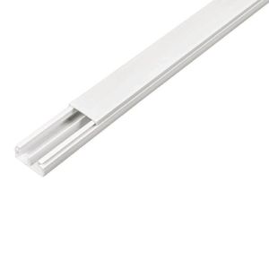 Canaleta Plástica De Pared Blanca De 20X10 Mm - Volteck