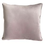 Cojín de Terciopelo Acabado Suave con Relleno 40 x 40 Cm Rosado