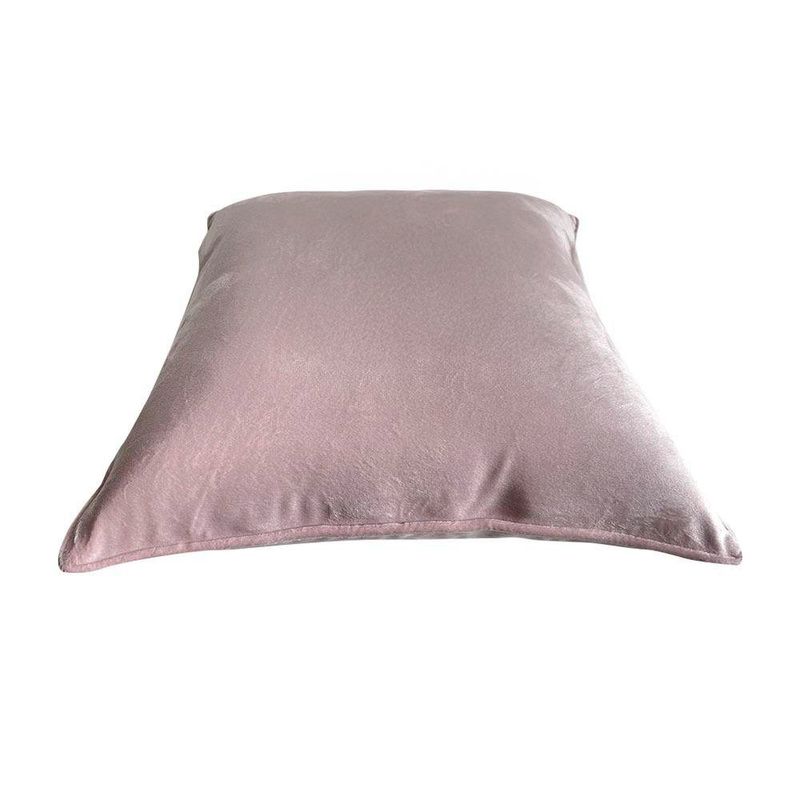 Cojín de Terciopelo Acabado Suave con Relleno 40 x 40 Cm Rosado