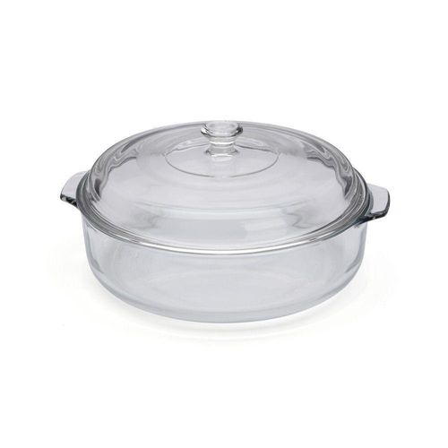 Molde Circular de Vidrio con Tapa