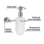 Dispensador de Jabón Element Cromado - Foset