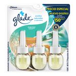 Set De 3 Repuestos Para Ambientador Eléctrico Paraíso Azul - Glade