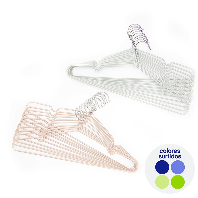 Set De 10 Serchas Multipropósito De Metal Colores Surtidos - Viva