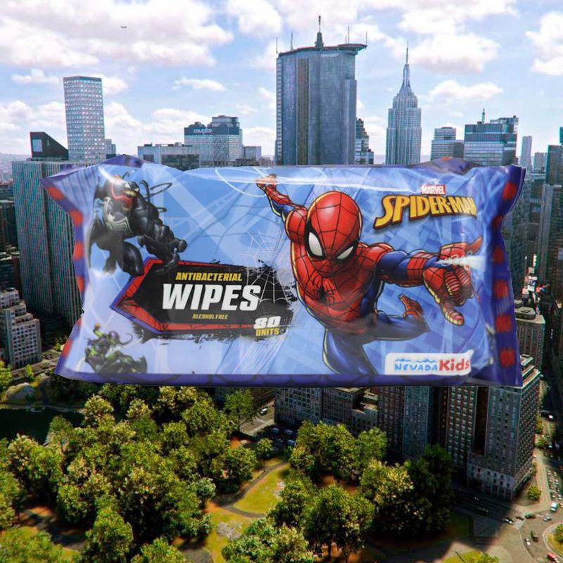 Toallas Húmedas 80 Unidades Spiderman - Marvel/Nevada Kids