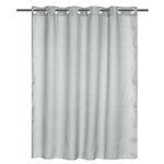 Cortina De Baño Waffle Sin Ganchos Gris Claro 180X180 Cm - Viva