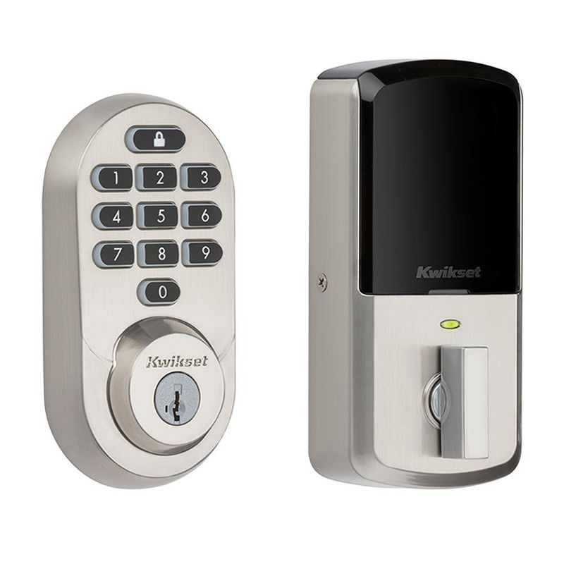 Cerrojo Electrónico Código Y Llave Nickel - Kwikset
