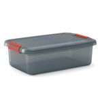 Caja Latch 59X39X18 Cm Gris/Naranja - Kis
