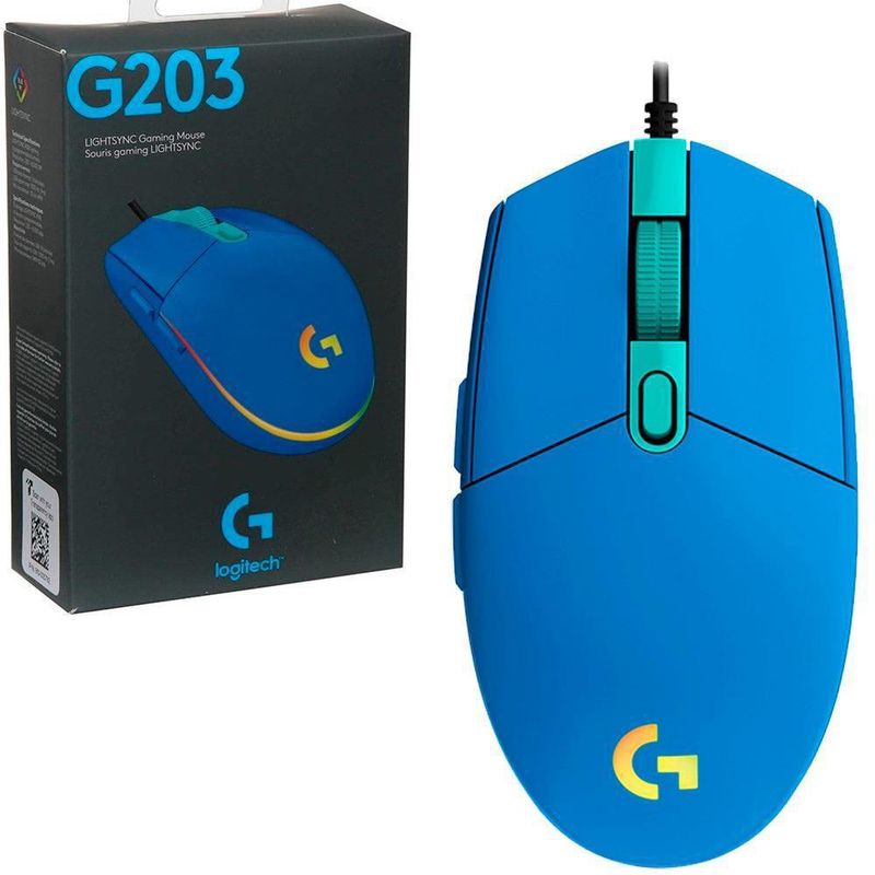 Mouse Para Juegos G203 Lightsync Azul - Logitech