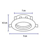 Lámpara LED Dirigible Empotrable Luz De Día 5 W Cromo - Volteck