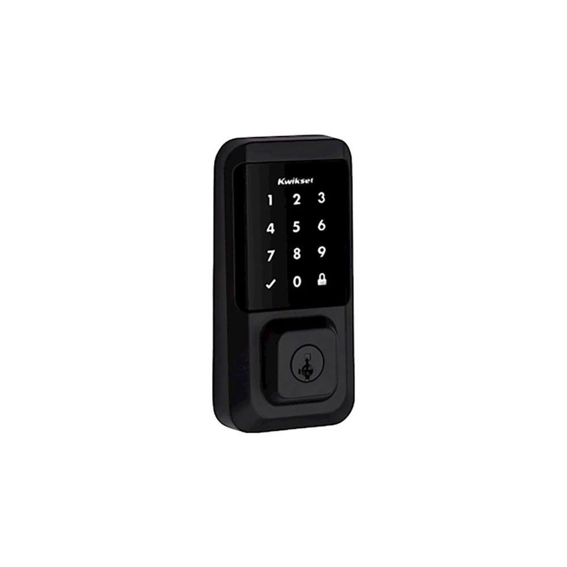 Cerrojo Electrónico Código Y Llave Negro Halo - Kwikset
