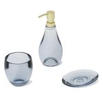 Vaso Porta Cepillo Droplet Denim - Umbra