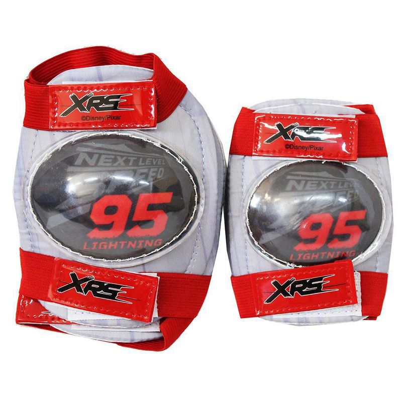 Set De Protección Para Niño Coderas Y Rodilleras Diseño Cars - Kid Zamo