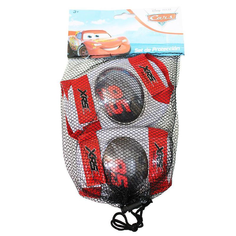 Set De Protección Para Niño Coderas Y Rodilleras Diseño Cars - Kid Zamo