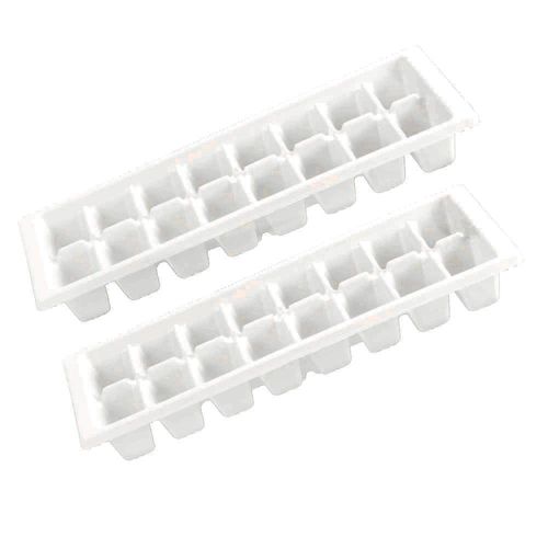 Set 2 Moldes para Hielos Blanco 16 Cavidades