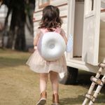 Bolsón Diseño De Dona Rosa Con Alas De Ángel - Zoy Zoii