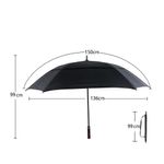 Paraguas Cuadrado Negro
