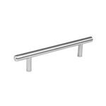 Halador Tipo Barra Níquel Satinado 128 Mm - Hermex