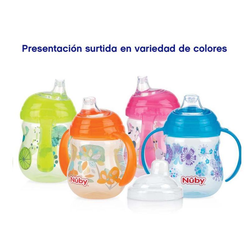 Vaso Entrenador C/Boquilla Blanca Y Asas - Nuby