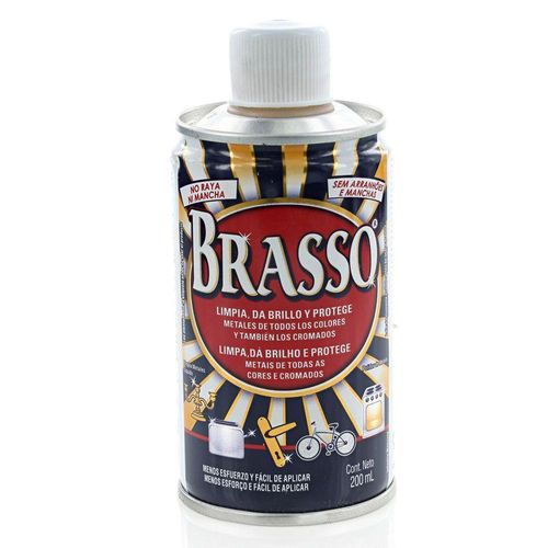Pulidor Líquido para Metales Brasso 200 Ml