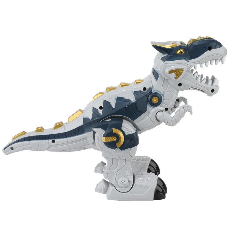 Robot T-Rex Serie De Metal King Blanco Y Azul - Vivitar
