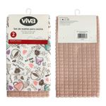 Set De 2 Toallas Para Cocina 41X48 Cm - Viva