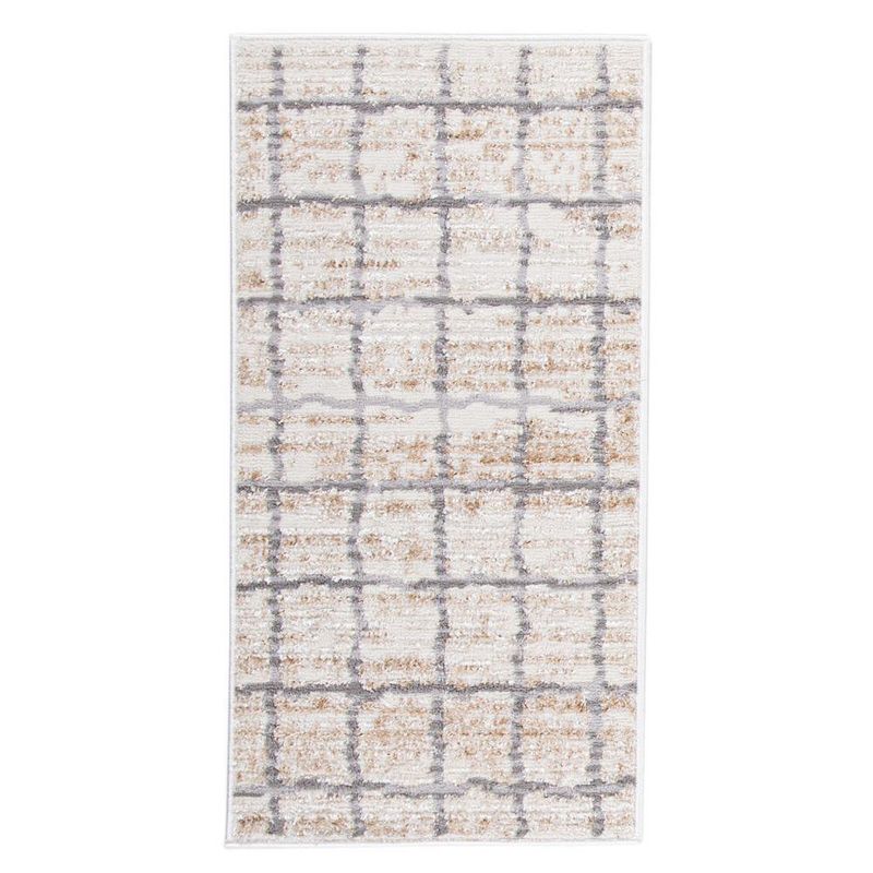 Combo Alfombra Salamanca Cuadros 133x190+57X110 Cm - Viva
