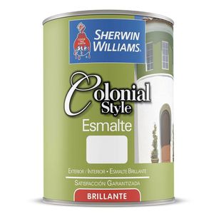 Esmalte Colonial Blanco Brillante 1/4 Gal