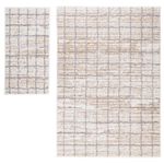 Combo Alfombra Salamanca Cuadros 133x190+57X110 Cm - Viva