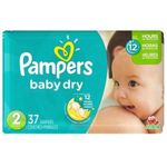 Pañales Desechables Baby Dry 37 Unidades Talla 2 - Pampers