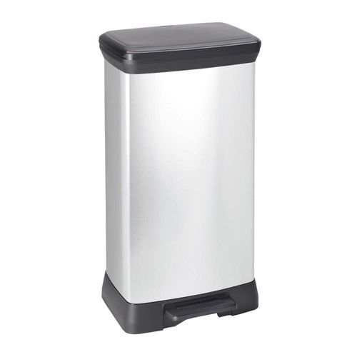 Basurero Rectangular Color Metálico de 50 L