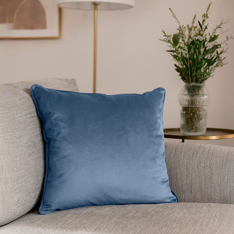 Cojín Decorativo Relleno 40 x 40 Cm Azul