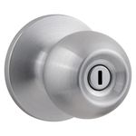 Cerradura Pomo Bala para Baño Acabado Cromo