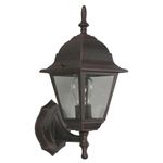 Farol Para Pared Exterior Café Óxido De 1 Luz 100 W - Zlumini