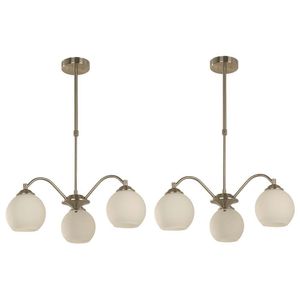 Combo De 2 Lámparas Colgantes Timu De 3 Luces 40W - Zlumini