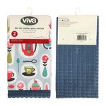 Set 2 Toallas Para Cocina Tazas Y Café 41X48 Cm - Viva