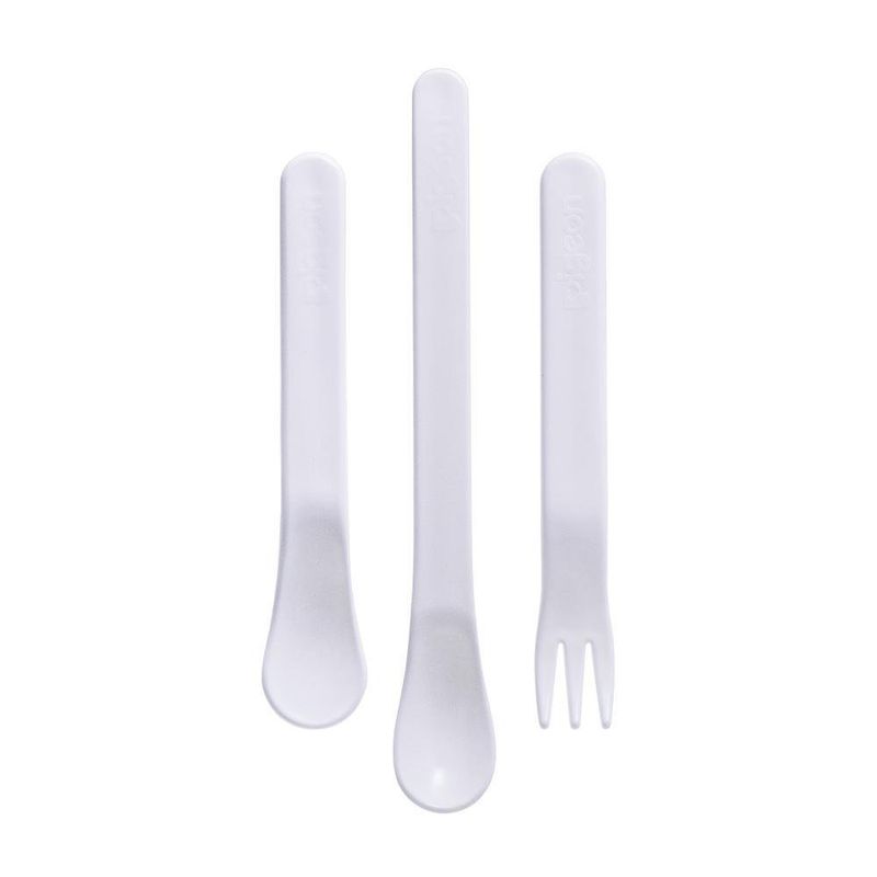Set De 3 Pzas Cucharas Y Tenedor Para Niños - Pigeon