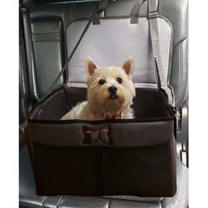 Asiento para Perro Color Gris con Azul