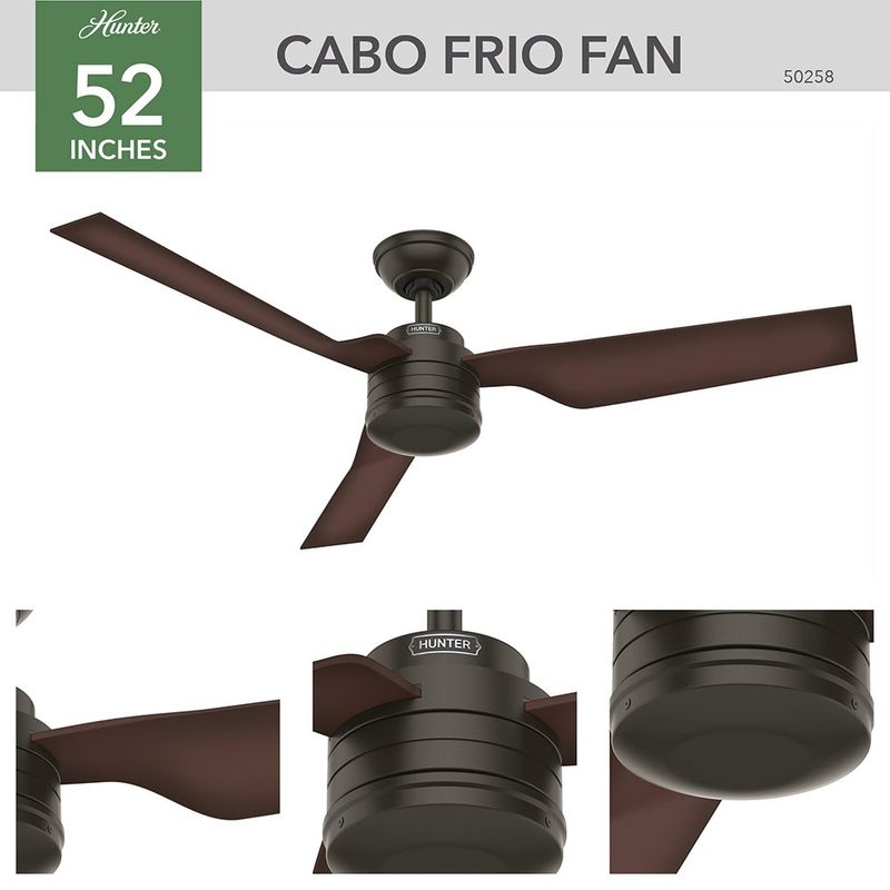Ventilador Cabo Frío Bronce 52 Plg - Hunter Company