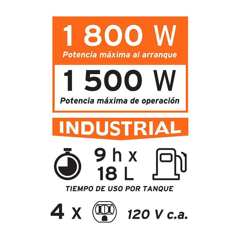 Generador Eléctrico Industrial - Truper
