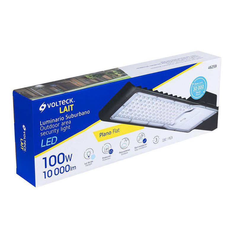Luminario Suburbano Plano De Led 100 W - Volteck