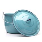 Olla Convexa 24 Azul Turquesa Tres