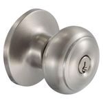 Chapa Tipo Pomo Palace Gris Satinado Para Dormitorio - Kwikset