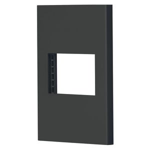 Placa De 1 Módulo Negro - Volteck